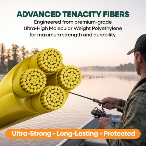 Crappie Braided Fishing Line 4 (Yellow / 500 Yards)