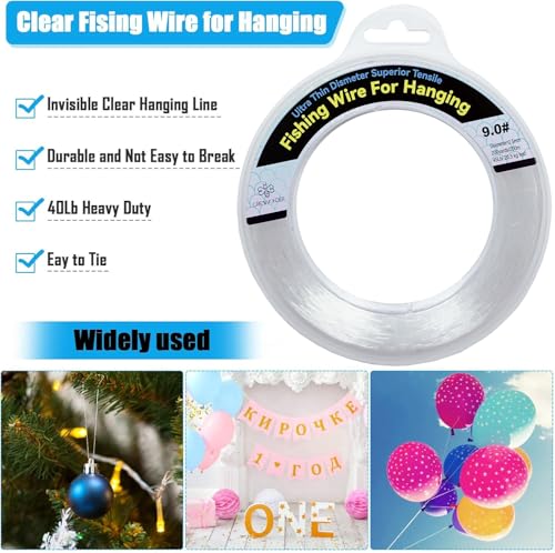 Clear Fishing Wire (0.5mm/656ft/29lb)