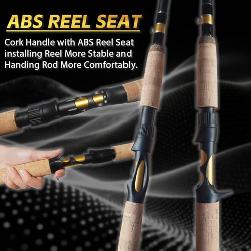 7’ Casting Fishing Rod with 2 Tips (A-JHJSQB-7'0")