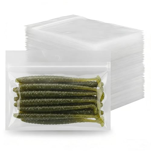 100 Pack Soft Plastic Baits Bags 6.7"x5.5" (6.7" x 5.5")
