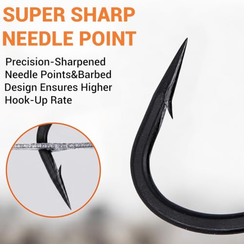 Heavy Duty Treble Hooks 5X Strong Saltwater Lure Fishing Hooks