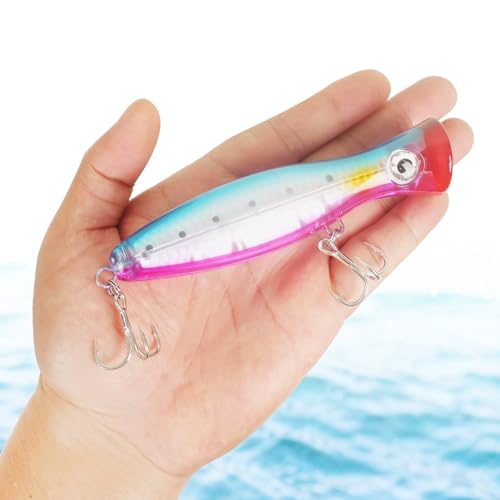 Large Top Water Popper Lure (4pcs Multicolor 1)