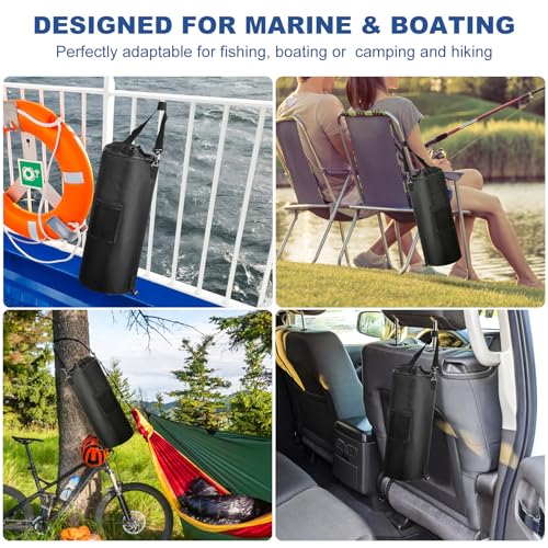 Waterproof Boat Trash Can with 6 Clips