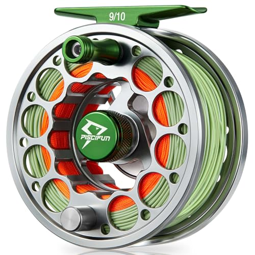 Sword Fly Fishing Reel (Gunmetal-With Line / 9/10wt)