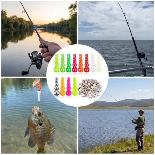 160 Pcs Fishing Beads 12 Pcs Stacked Fishing Beads