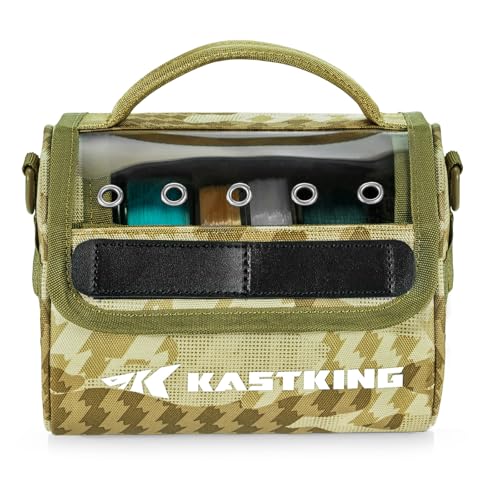 BaitSpace Line Bag Water Resistant Tackle Bag (C: Khaki Camo-Medium)