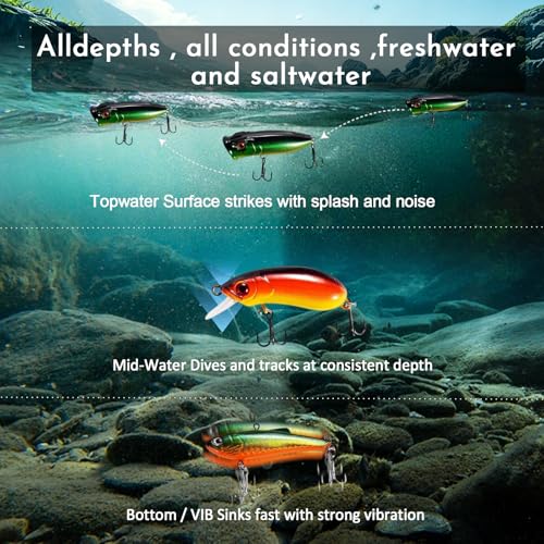 Fishing Lures (F3-10pcs Hard Bait)