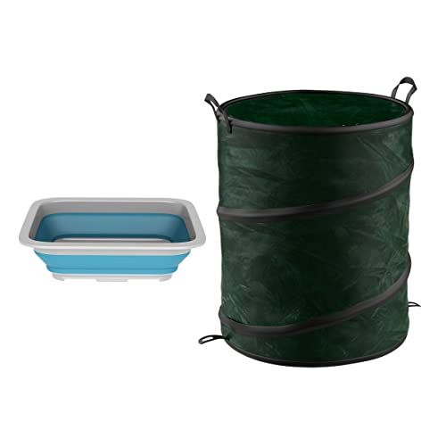 Collapsible Trash Can and Camp Sink Set