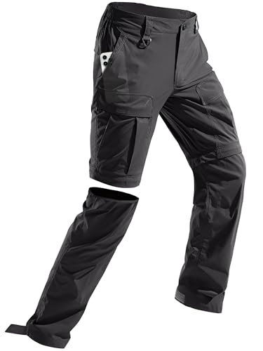 Mens Hiking Convertible Pants Zip Off Cargo Fishing Pants