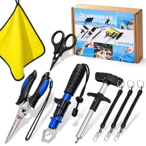 Fishing Pliers Kit with Line Cutter & Lip Gripper