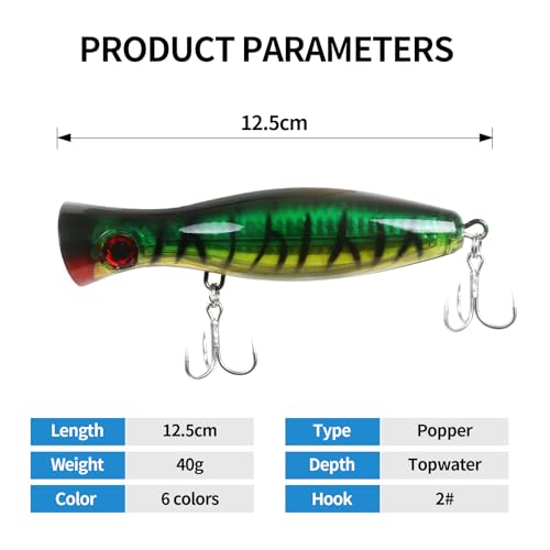Large Top Water Popper Lure