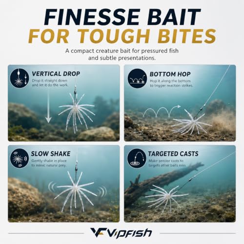 Urchin Baits for Bass Fishing (Ghost Ice Pearl)