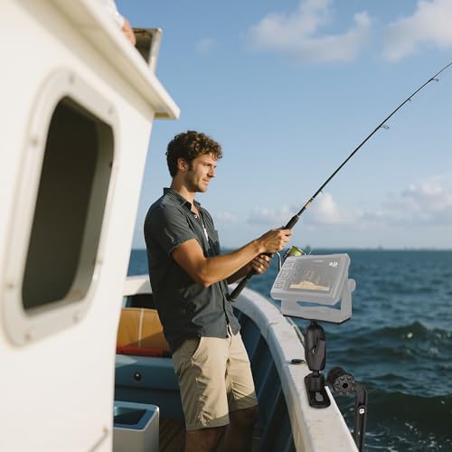 Kayak Fish Finder Mount with Adjustable Transducer Mounting Arm (Medium)
