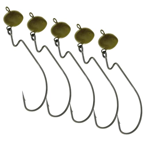 Football Swing Jig (Green Pumpkin / 3/4 Oz)