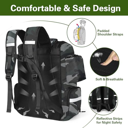 Fishing Backpack with 2 Rod Holders (Camouflage)