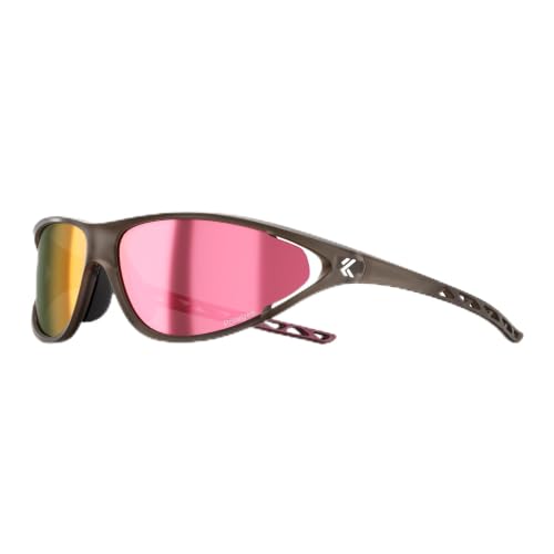 Polarized Sports Sunglasses for Men Women (02a Pink)
