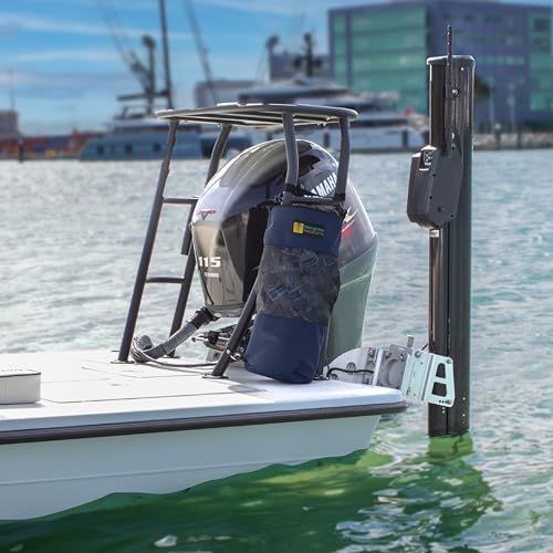 Portable Boat Trash Can (Navy Blue)