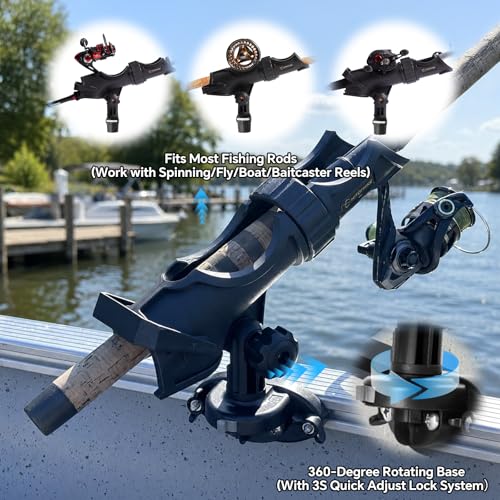 Side Track Fishing Rod Holder Mount