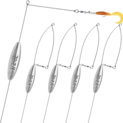 4 Pack Bottom Bouncer for Walleye Rigs (1/2oz-4 Pack)