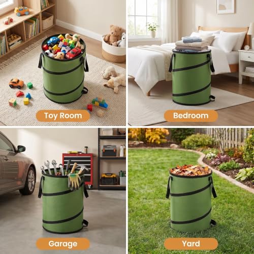 Collapsible Camping Trash Can 27 Gallon (27 Gallons-No Lid)