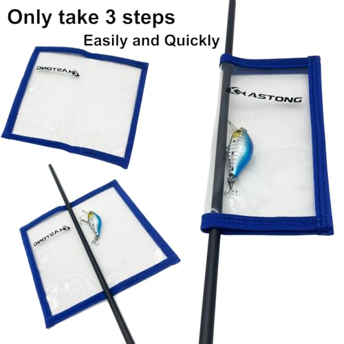 Clear PVC Fishing Lure Wraps 4 (Blue / 4pcs(2m+2l))