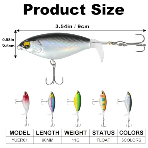5PCS Whopper plopper Fishing Lures