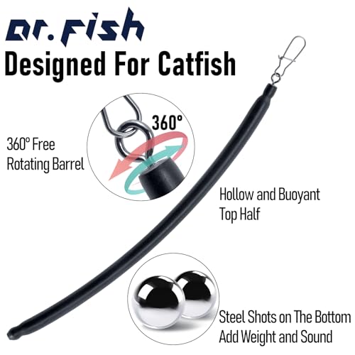 6pk Slip Stick Drifting Sinkers Catfish Trolling Weights 1oz (1oz-6 Pack)