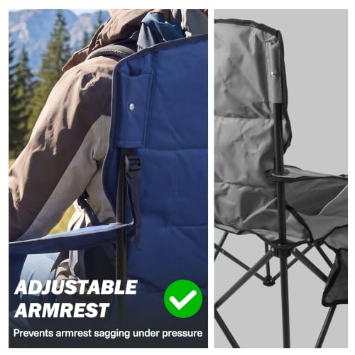 Oversized Camping Chairs for Adults (Blue)