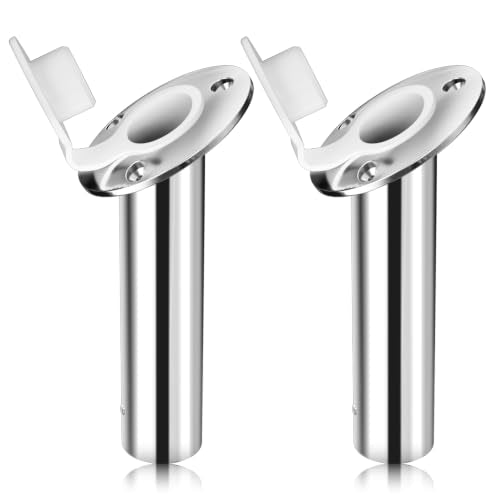 30 Degree Fishing Rod Holder 2 Pack (30 Degree - With White Cap)