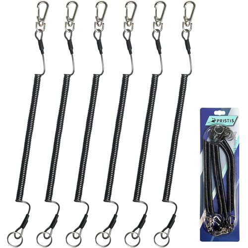 6 pcs Fishing Coiled Lanyards