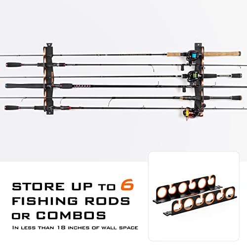 Horizontal Fishing Rod Holder (V6-1 Pack)