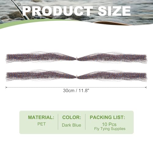 Crystal Flash Fly Fishing Line (Dark Blue)