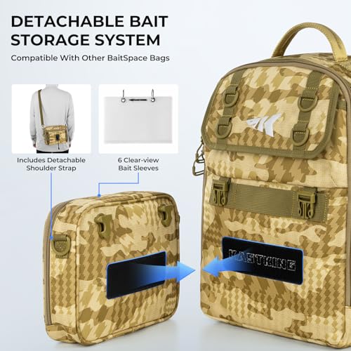 BaitSpace Fishing Sling Bag (Khaki Camo / Large)