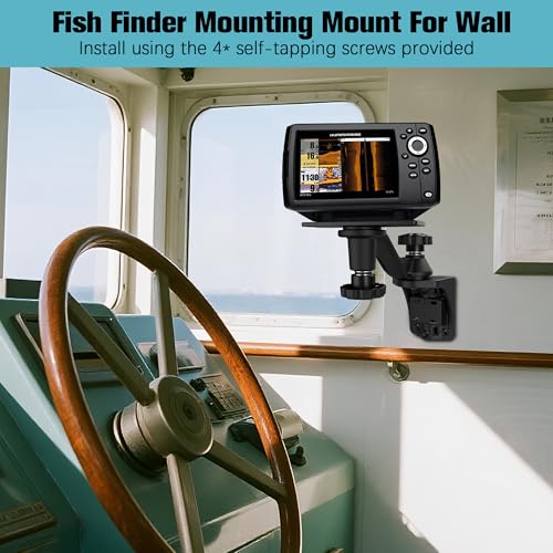 Heavy Duty Aluminium 6” Swivel Arm Fish Finder Mount for Wall (Standardr Mounts)