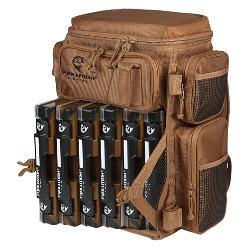 Evolution Fishing Drift Series Tackle Backpack (3600 / Coyote)
