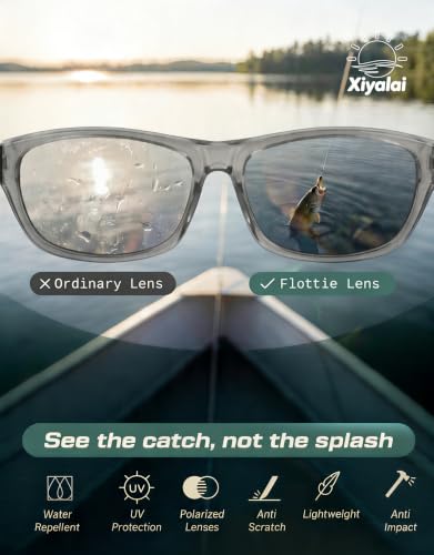 0.8 oz Polarized Sports Sunglasses for Men Women (Gun Gray Frame-gray Lens)