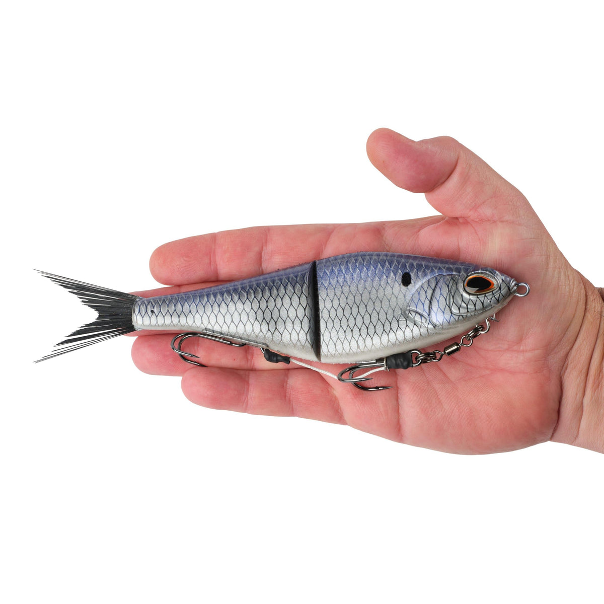 PowerBait Chop Block Fishing Soft Bait (Chrome Gizzard / 8 in - 2.2 oz)