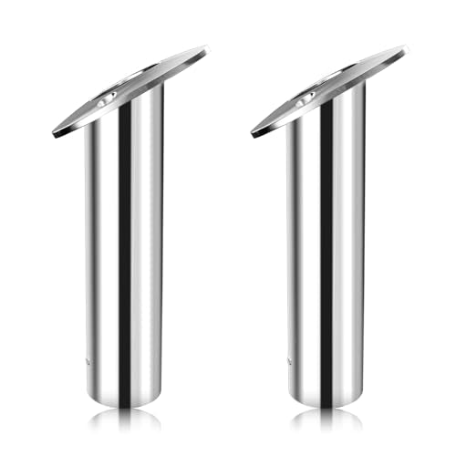 30 Degree Fishing Rod Holder 2 Pack (Stainless Steel - 30 Degree)