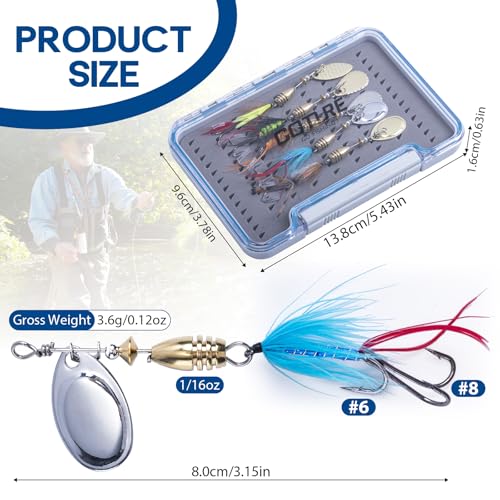 Trout Lures Fishing Spinners (D:5pcs Trout Spinners)