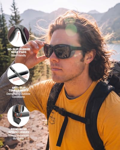 Polarized Sunglasses with Removable Side Shields
