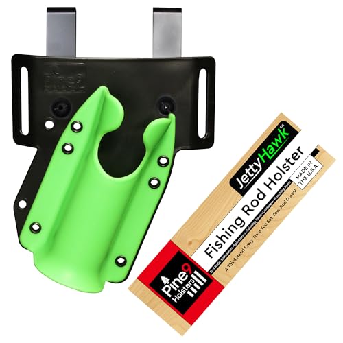 JettyHawk Fishing Rod Hip Holster (Zombie w-Black Belt Clip)