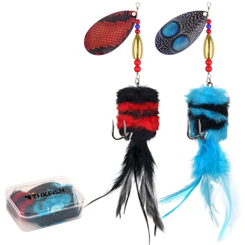 Musky Pike Walleye Fishing Lure (Black&Blue / 1.3 oz---2pcs)