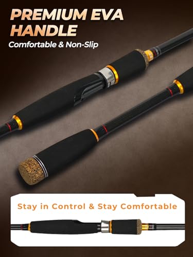 6Ft 4 Piece Spinning Fishing Rod (6'0"-Medium Heavy-Fast-4pcs)