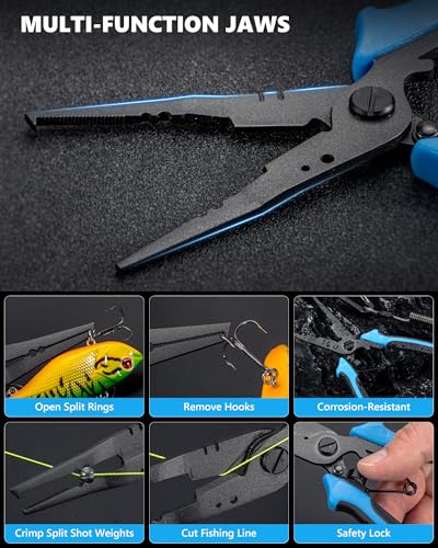 4Pcs Fishing Tool Kit (Blue-4Pcs)