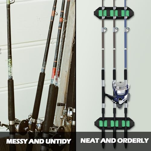4 Pcs Rod Holders Fishing Boat Pole Holder (Green / 7.8 Inch)
