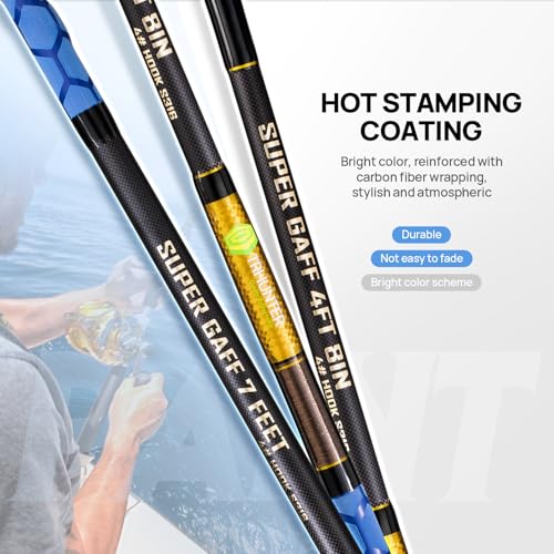 Carbon Fiber Fishing Gaff Saltwater Fish Gaff with S316 Stainless Steel Fishing Hook