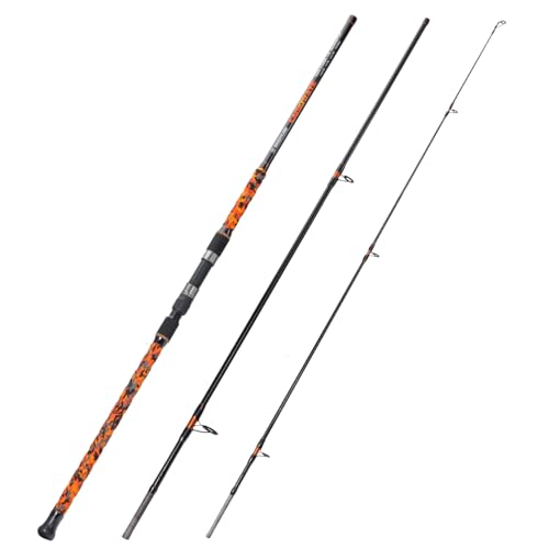 Surf Spinning Fishing Rod Carbon Travel Surf Rod M (orange / 11ft-Spinning-3Pc-MH)