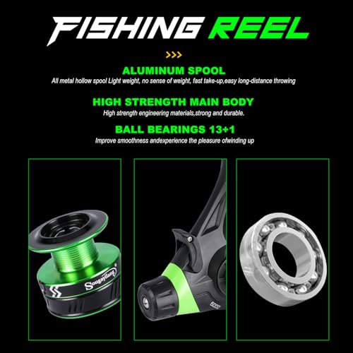 3 Piece Surf Fishing Rod Combo Medium