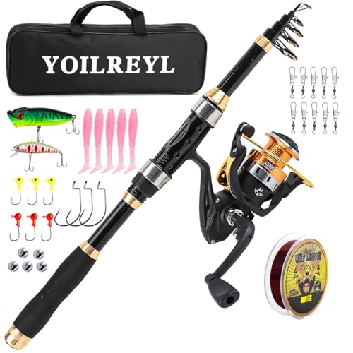 Yoilrey Fishing Rod and Reel Combo