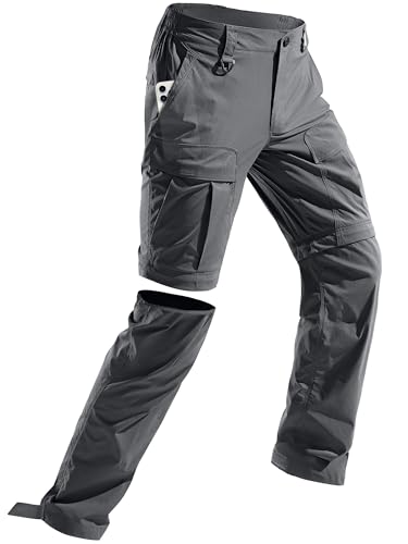 Mens Hiking Convertible Pants Zip Off Cargo Fishing Pants